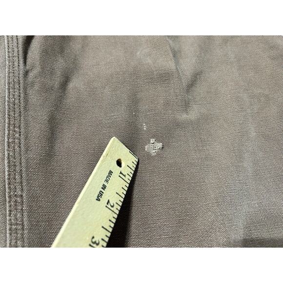 Vintage Faded Carhartt B11 CHT Canvas Pant 37x28 Brown Dungaree Wide Workwear - Picture 3 of 12
